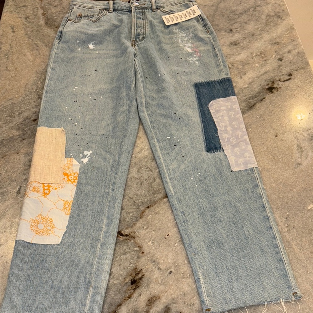 NWT UO BDG Patchwork Jeans, size 28